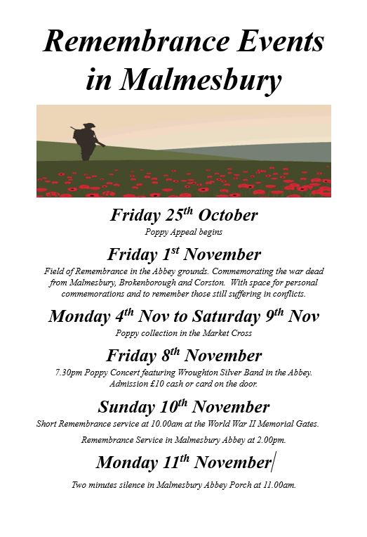 Remembrance Events in Malmesbury 